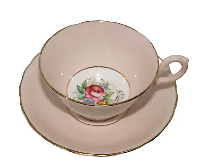Buy Tuscan English Fine Bone China Teacup Saucer Set Flowers Bouquet Pink White • 18.96£