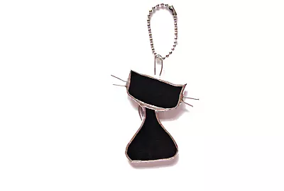 Buy Handmade Stained Glass Cat Suncatcher Gift Unleaded Tiffany-style Copper Foil • 12£