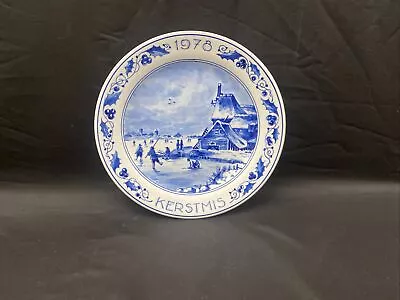 Buy Vintage Royal Delft Kerstmis 1978 Decorative Collector Plate 166/1000 • 119.88£