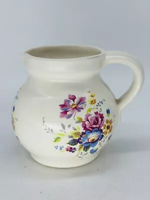 Buy Prinknash Pottery Floral Creamer/Milk Jug 10cm High Vgc • 9£