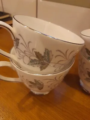 Buy 4 Vintage Bone China Tuscan Rondeley Tea Cups • 0.99£