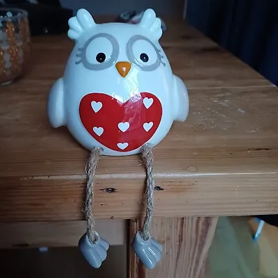 Buy New OWL Ornament Pottery Sitting Shelf Figurine 20cm • 0.99£