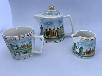 Buy Arthur Wood Fine China London Panorama. Teapot, Mug, And Jug 3 Piece Set • 47.24£