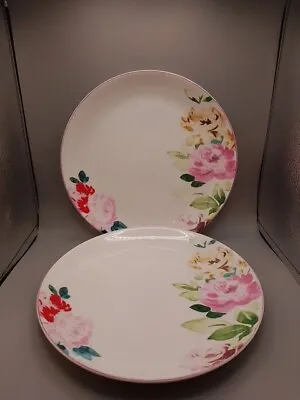 Buy 2 X MARKS & SPENCERS ELIZABETH DINNER PLATES M&S 10.5 IN (Quite Faded) • 9.95£