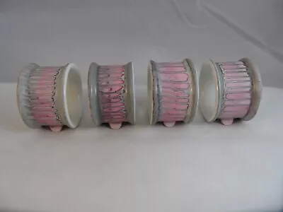 Buy Shelley Harmony Dripware Pink Napkin Rings • 100£