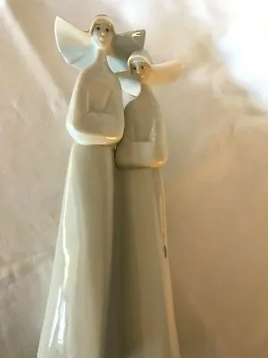 Buy Large Lladro Nuns With Rosaries Number 4611 • 60£