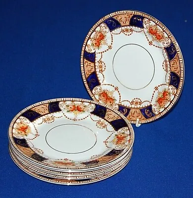 Buy Antique Salisbury China Set 6 Imari Pattern Side Plates, 7.25  Diameter, 1900s • 14.99£