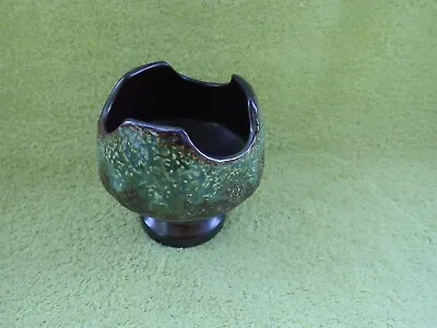 Buy Vintage SylvaC Unusual Brown & Green Vase No. 4934 Approx  11 Cm Tall • 14.50£