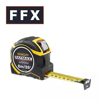 Buy Stanley XTHT0-33504 FatMax Pro Autolock Tape Measure 8m 26ft Measuring  • 18.56£