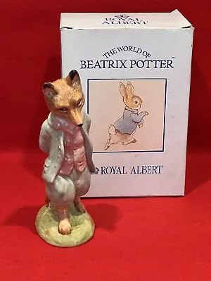 Buy Beatrix Potter Figurine Royal Albert Foxy Whiskered Gentleman LARGE Ornament Box • 19.99£