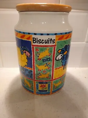 Buy Dunoon Large Biscuit Barrel Cookie Jar Farmyard By Jane Brookshaw Made In UK  • 49£