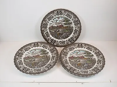 Buy Vintage British Anchor England 'Old Country Castles' Plates X5 • 14.50£