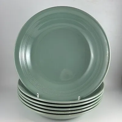 Buy Vintage Wood's Ware Beryl Green Large Soup Bowls Set Of 6 WW2 Utility Ware 19cm • 14.99£