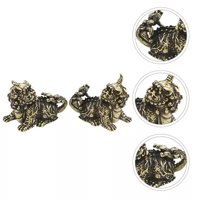 Buy  Pure Copper Auspicious Animal Ornaments Mini Feng Shui Decoration • 15.48£