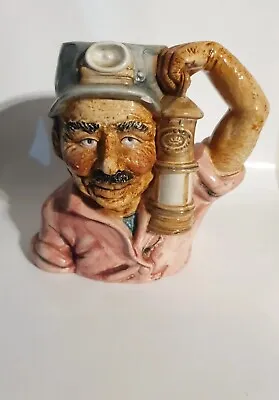 Buy Vintage Antique Toby Jug Miner With Lamp • 25£