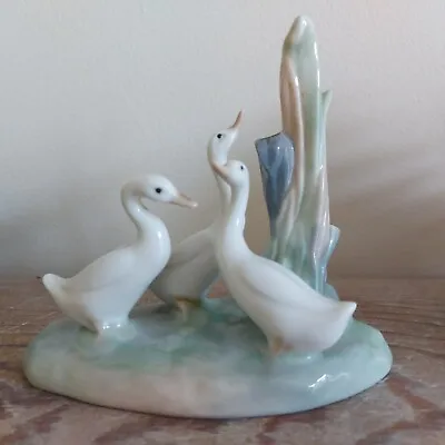 Buy Vintage 1990s Nao By Lladro 3 White Geese Lovely Condition. • 14£