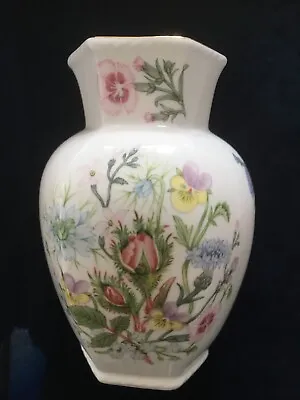 Buy Lovely Vintage  Aynsley  Wild Tudor  Fine Bone China Vase, VGC  • 4.50£