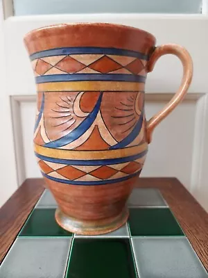 Buy Rare Art Deco Charlotte Rhead Burleigh Ware Vase New Florentine Pattern - A/F • 40£