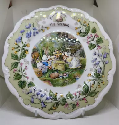 Buy Royal Doulton Brambly Hedge The Meeting Collectors Plate 8  In Diameter • 12.99£
