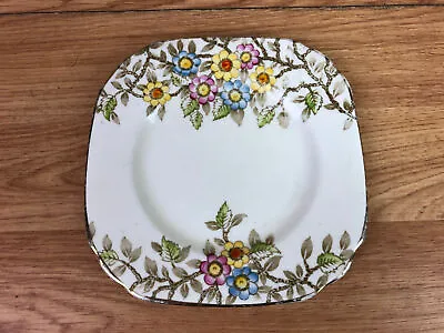 Buy Delphine Bone China Square Tea Plate 5.5  Floral Pattern  • 13.99£