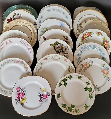 Buy Job Lot 20 Vintage China Side Plates Wedding Party Tearoom Set A • 30£