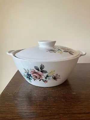 Buy 1970’s Alfred Meakin, Glow White Ironstone, Cook/Serve Dish - Rose Design, VGC • 15£