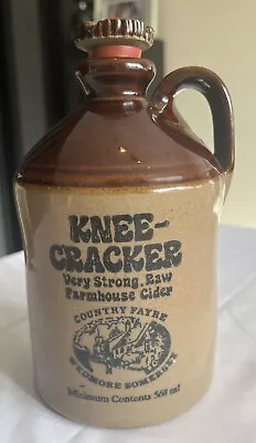 Buy KNEE CRACKER Cider Stoneware Flagon Vintage Bottle SOMERSET  • 10£