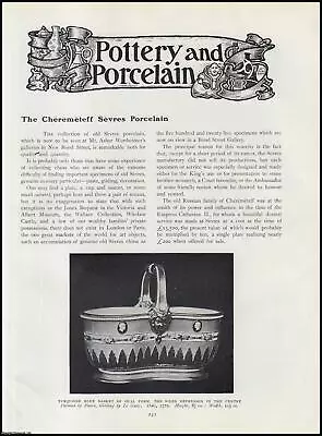 Buy The Cheremeteff Sevres Porcelain And Pottery. An Original Article From The Conno • 13.99£