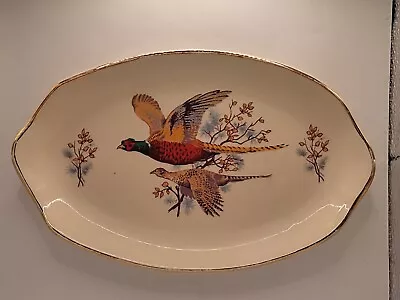 Buy Vintage Pheasants Made In Scotland By West Highland Pottery Oval Plate Argyll • 7.99£