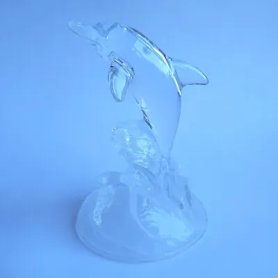 Buy Retro Vintage Cristal D’Arques Lead Crystal Glass Dolphin Ornament Figure Clear • 20£