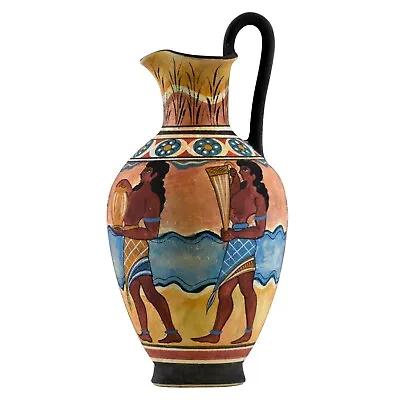 Buy Cup Bearer Minoan Fresco Octopus Knossos Vase Ancient Greek Pottery Ceramic • 108.98£