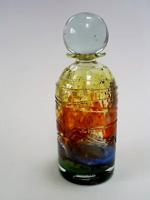 Buy Vintage Michael Harris Isle Of Wight Trailed Glass Perfume Bottle & Stopper • 89.99£