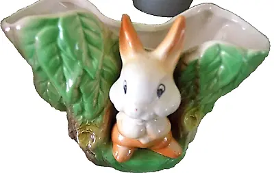 Buy Vintage VASE Withernsea Eastgate Pottery Fauna No. 7 Posy Rabbit Figurine RARE • 6.75£