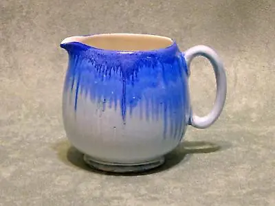 Buy Vintage SHELLEY England Porcelain Blue Dripware Creamer Pitcher • 23.54£
