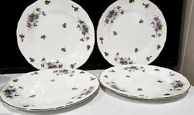 Buy Set Of 4- ADDERLEY China VIOLET H289 Pattern Dinner Plates - 10--3/8  • 82.11£