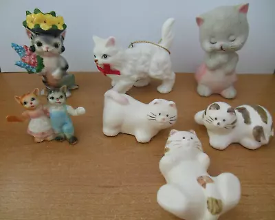 Buy Assortment 7 Cute Kitten Figurines/Ornaments Japan Taiwan • 7.60£