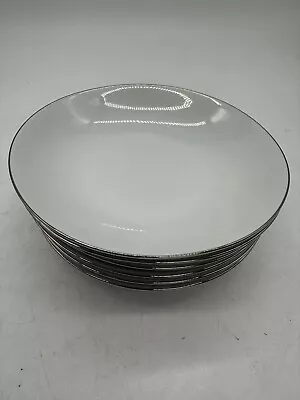 Buy Thomas Medaillon Platinum Band - Thin Line Bowls X 6 #1001 • 24.99£