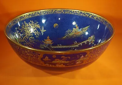 Buy Rare 1920's Carlton Ware Chinoiserie Bowl In The 'Barge' Pattern Number 2519 • 20£
