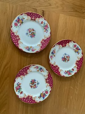 Buy Paragon Red Rockingh 3 6inch Side Plates  In Mint Condition • 5£