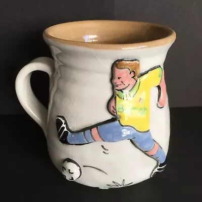 Buy Vintage Pretty Ugly Pottery Mug Footballer Wales  • 12.50£