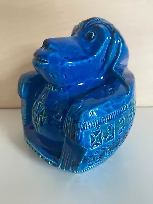 Buy Large Rimini Blue 50s Design Bitossi Aldo Londi Italian Pottery Monkey Baboon • 225£
