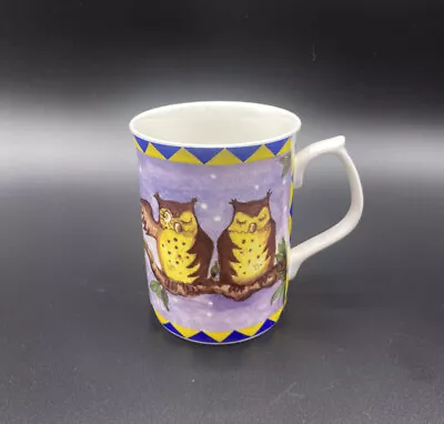 Buy Fenton China Company Owl Design Cup Mug Exclusively Designed By Loretta Roberts • 8.98£