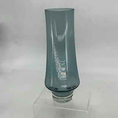 Buy Riihimaki 1374 Riihimaen Lasi Oy  Vase 70s Finland MCM Glass 25cm • 35£