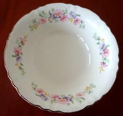 Buy **homer Laughlin Pink Flower Republic Shape (1) 8 ¼” Vegetable Bowl-ms17-r • 23.66£