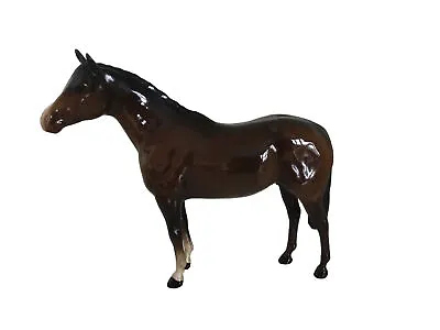 Buy Vintage BESWICK Large Stallion Figurine Brown  8 Inches High. EXC  RARE • 25.50£