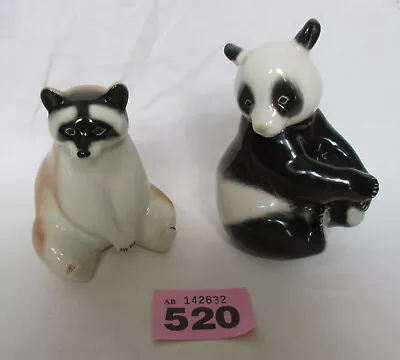 Buy Vintage Porcelain Panda & Racoon Ornaments Made In Ussr (charity Sale) • 5£