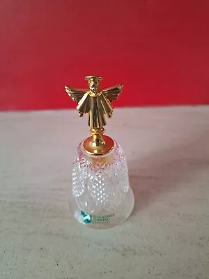 Buy Vintage Killarney Irish Crystal Glass Bell With Gold Angel Top 10.5cm H X 5cm W • 16.99£