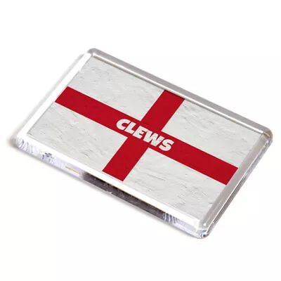 Buy FRIDGE MAGNET - Clews - St George Cross/England Flag - Surname Gift • 3.99£
