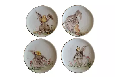 Buy Southern Living Stoneware Bunny Rabbit Salad Plate Set Of 4 All Different 8.5  • 114.35£