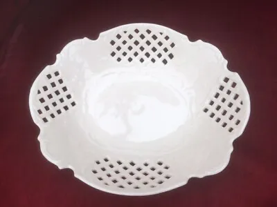 Buy Nice Creamware Oval Shaped Bowl/Dish With Raised Decoration • 19.99£